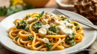 Baked Spinach Pasta with Creamy Artichokes