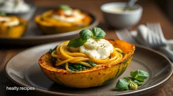 Bake Spinach Spaghetti Squash Nests Delicious