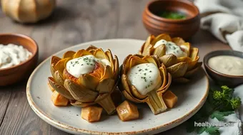 Steam Artichokes with Creamy Herb Aioli