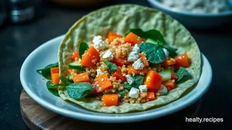 Easy and Vibrant Spinach Wrap Recipe: A Wholesome Delight recipe card