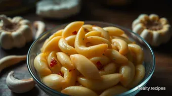 Easy & Zesty Pickled Garlic Cloves: A Flavorful Homemade Favorite recipe card