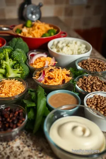 Amish Broccoli Salad with Sweet and Tangy Dressing ingredients