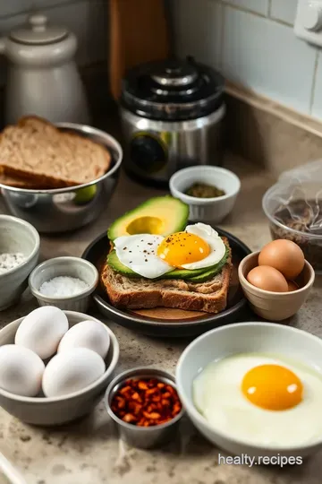 Avocado Toast with Poached Egg ingredients
