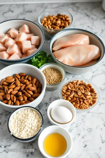 Almond-Crusted Asian Chicken Bites with Dipping Sauce ingredients