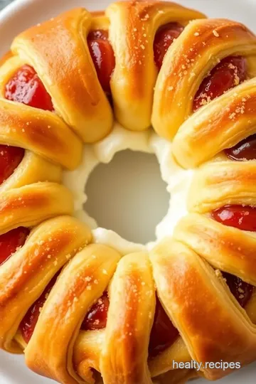 Crescent Roll Danish Ring: Walking on Sunshine presentation