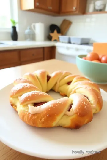 Crescent Roll Danish Ring: Walking on Sunshine steps