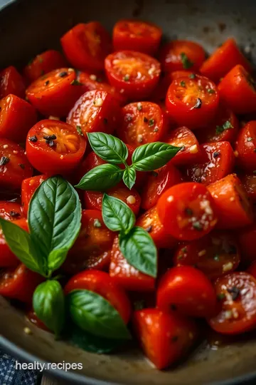 Blistered Tomatoes With Garlic and Herbs: A Juicy Delight presentation