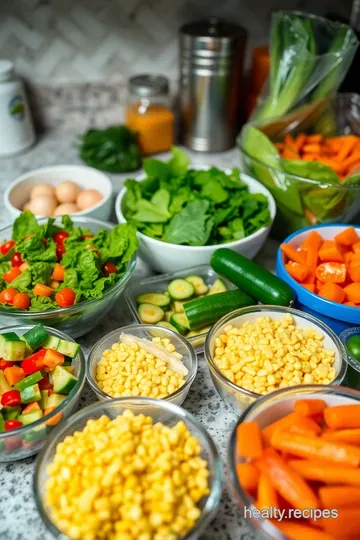 Build Your Own Salad Bar Fridge: A Fresh Feast Anytime! ingredients