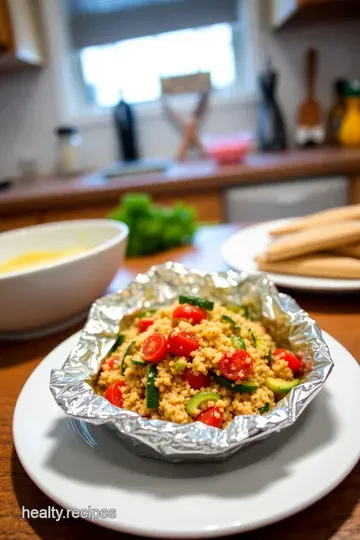 Campfire Quinoa & Veggie Foil Packets steps