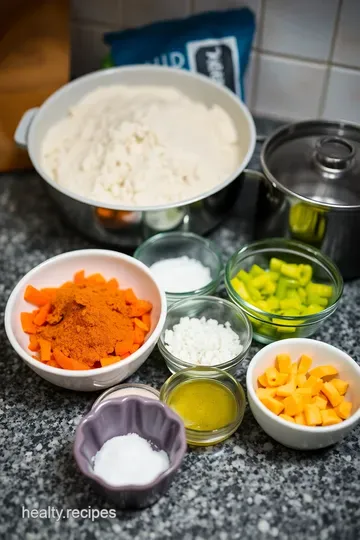 Chickpea Flour Scramble: A High-Protein Low-Carb Vegetarian Delight ingredients