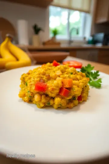 Chickpea Flour Scramble: A High-Protein Low-Carb Vegetarian Delight steps