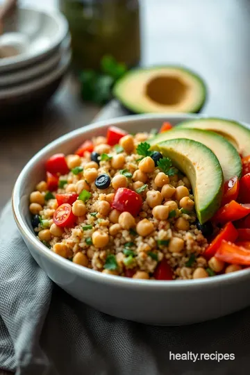 Chickpea & Quinoa Buddha Bowl: A Protein-Packed Vegan Delight presentation