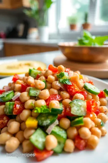 Chilled Mediterranean Chickpea Salad steps