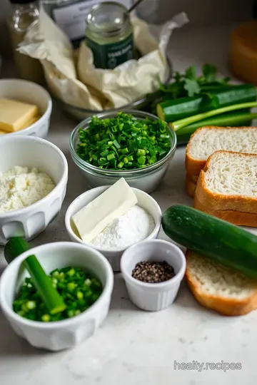 Classic English Cucumber Sandwiches: A Refreshing Delight ingredients