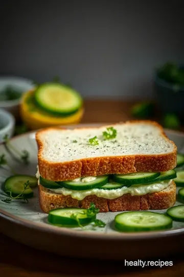 Classic English Cucumber Sandwiches: A Refreshing Delight presentation