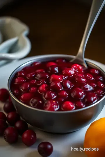 Classic Holiday Cranberry Sauce: A Tangy Twist on Tradition presentation