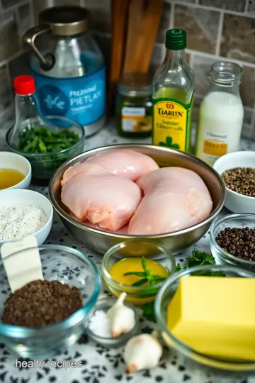 Creamy Garlic Herb Chicken with Half and Half ingredients