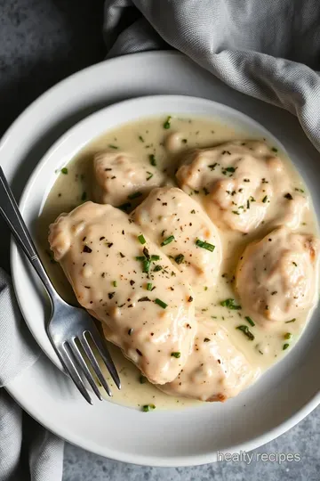 Creamy Garlic Herb Chicken with Half and Half presentation