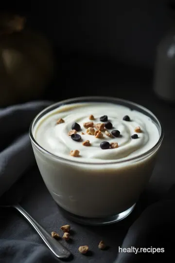 Creamy High Protein Vegan Yogurt presentation