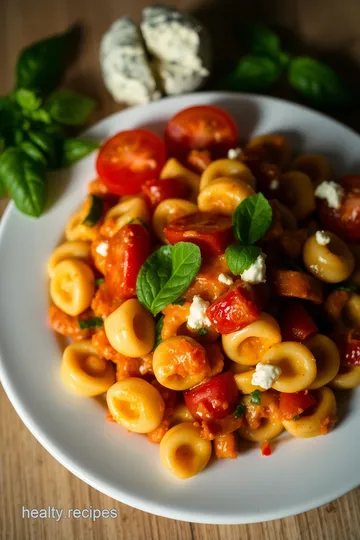 Creamy Tomato Basil Tortellini: A Quick and Delicious Weeknight Meal presentation