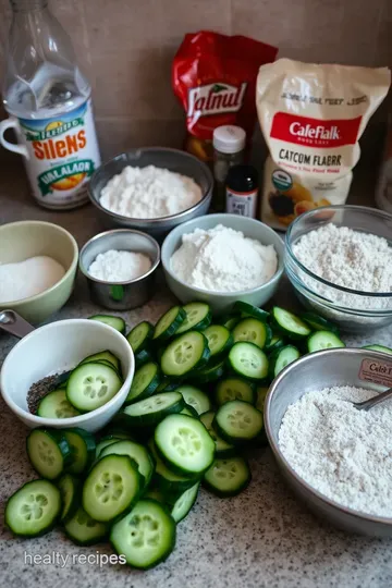 Crispy Fried Cucumbers: A Crunchy Delight ingredients