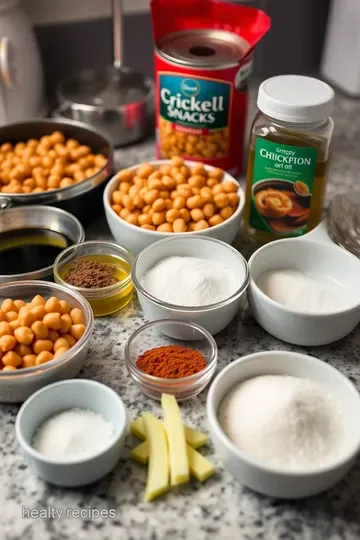 Crunchy Air Fryer Chickpea Snacks ingredients