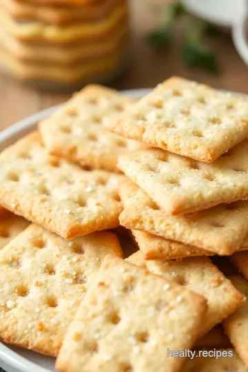 Crunchy Gluten-Free Saltine Crackers presentation