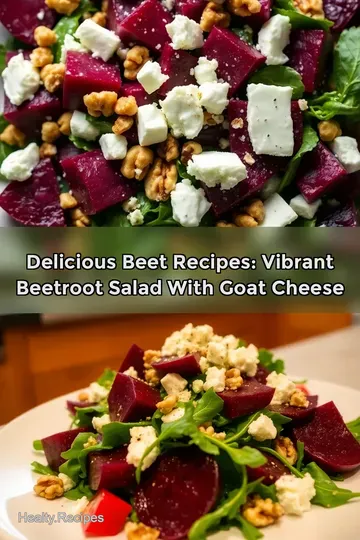 Delicious Beet Recipes: Vibrant Beetroot Salad with Goat Cheese