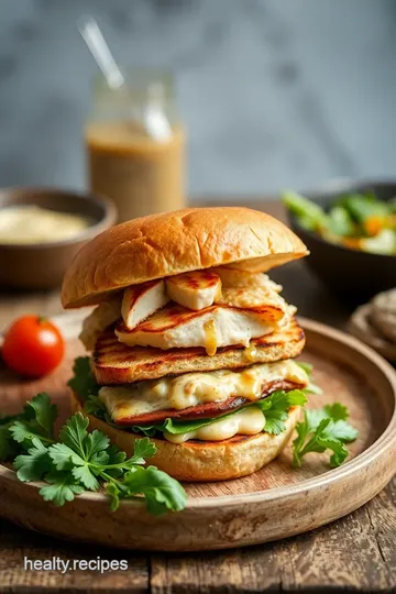 Grilled Chicken Salad Sandwich Melt steps