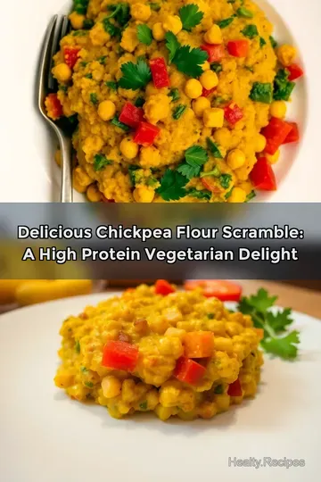 Delicious Chickpea Flour Scramble: A High Protein Vegetarian Delight