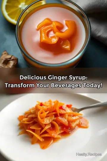 Delicious Ginger Syrup: Transform Your Beverages Today!