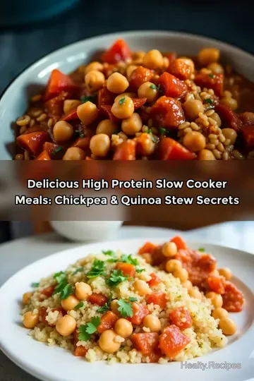 Delicious High Protein Slow Cooker Meals: Chickpea & Quinoa Stew Secrets