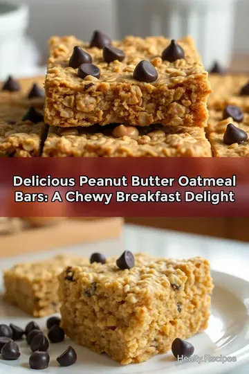 Delicious Peanut Butter Oatmeal Bars: A Chewy Breakfast Delight