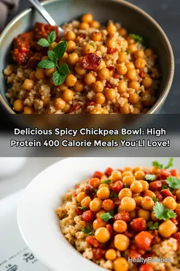 Delicious Spicy Chickpea Bowl: High Protein 400 Calorie Meals You’ll Love!