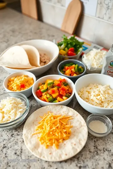 Cheesy Chicken Quesadillas ingredients