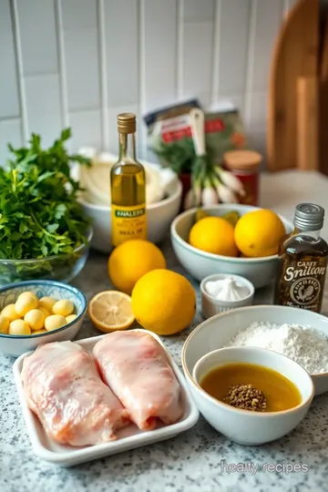 Grilled Lemon Herb Chicken Salad with Quinoa ingredients