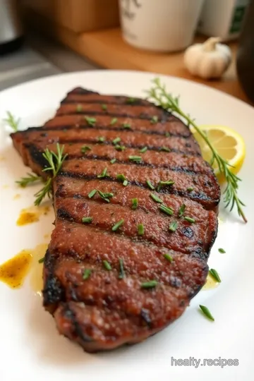 Grilled Nutrition Strip Steak with Herb Marinade steps