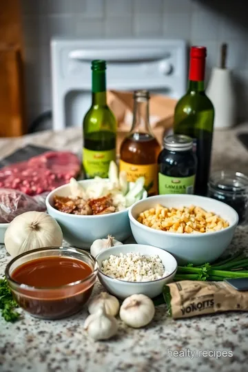 Healthy Braised Brisket with Root Vegetables ingredients