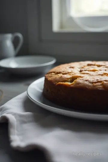 Healthy Breakfast Banana Cake presentation