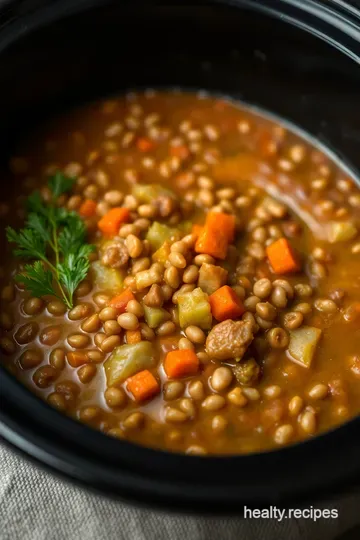 Heartwarming Anti-Inflammatory Vegetable and Lentil Stew presentation