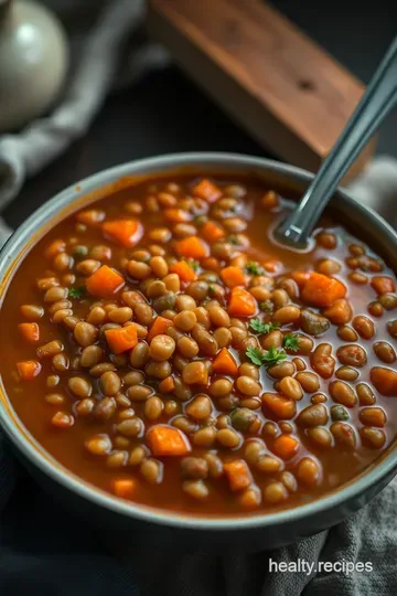 Hearty Lentil Soup: A Nourishing Bowl of Goodness presentation