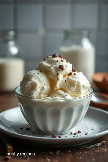 Homemade Sugar Free Lactose Free Ice Cream presentation