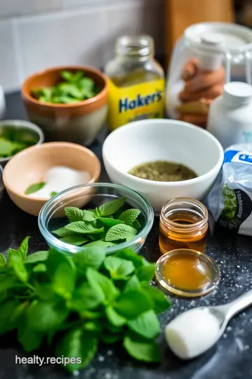 Invigorating Green Tea with Fresh Mint ingredients
