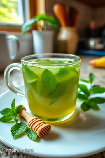 Invigorating Green Tea with Fresh Mint steps