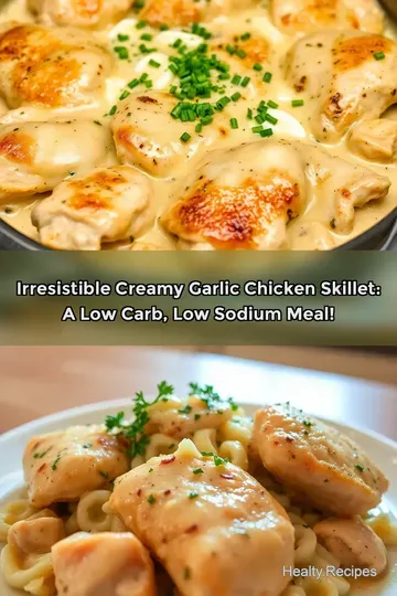 Irresistible Creamy Garlic Chicken Skillet: A Low Carb Low Sodium Meal!