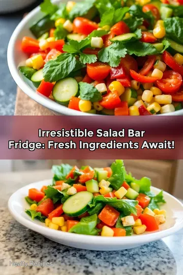 Irresistible Salad Bar Fridge: Fresh Ingredients Await!
