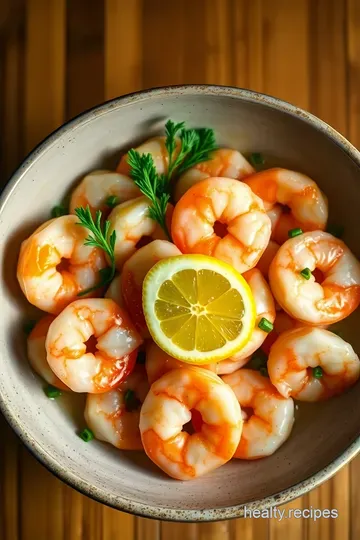 Lemon Garlic Butter Shrimp with Quinoa presentation