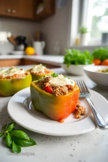 Mediterranean-Inspired Stuffed Bell Peppers steps