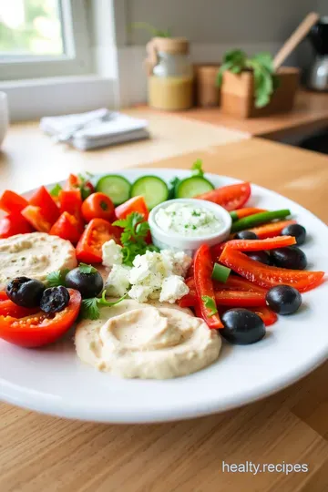 No-Cook Mediterranean Meze Platter steps
