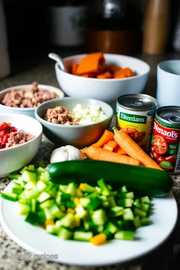 No-Rice Stuffed Bell Peppers with a Savory Twist ingredients